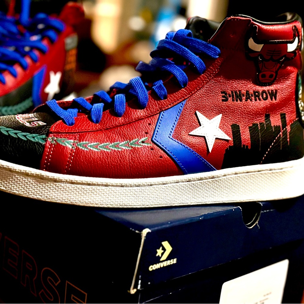 Chinatown Market X Converse ‘98 Chicago Bulls 3peat All-Star Shoes, Men Size 12